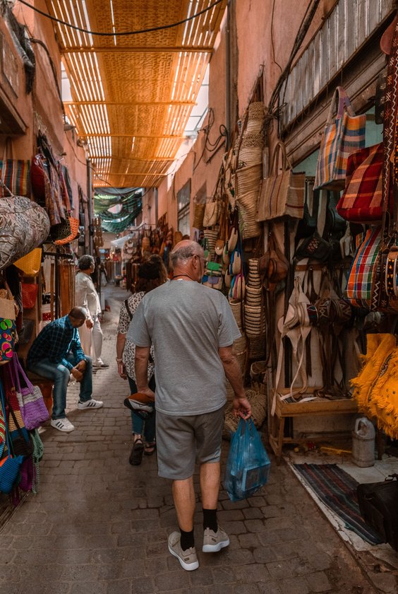 Shopping street in the Agadir souk