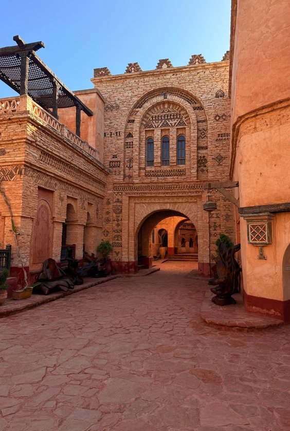 Monumental gate of a historic Moroccan monument